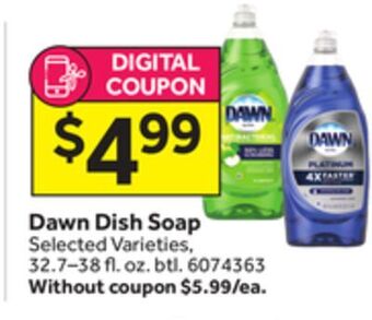 Stop&Shop Dawn dish soap offer
