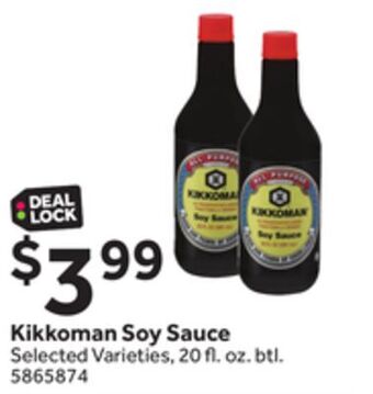 Stop&Shop Kikkoman soy sauce offer