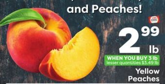 Weis Markets Yellow peaches offer