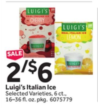 Stop&Shop Luigi's italian ice offer