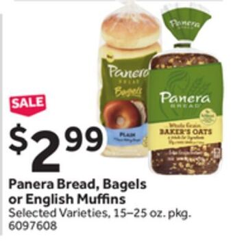 Stop&Shop Panera bread, bagels or english mu ns offer
