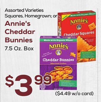 DeCicco & Sons Annie's cheddar bunnies offer