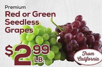 DeCicco & Sons Red or green seedless grapes offer