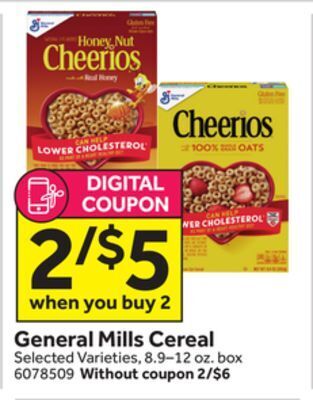 Stop&Shop General mills cereal offer