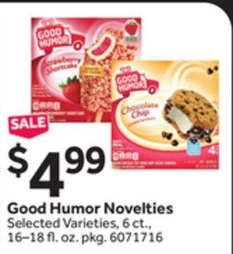 Stop&Shop Good humor novelties offer
