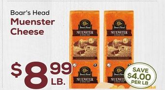DeCicco & Sons Boar's head muenster cheese offer