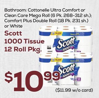 DeCicco & Sons Scott 1000 tissue 12 roll pkg offer