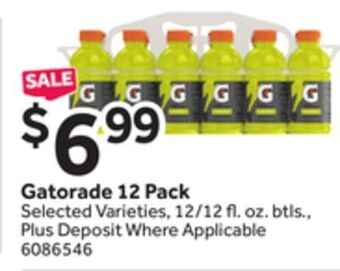 Stop&Shop Gatorade 12 pack offer