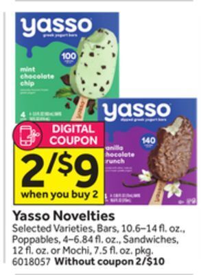 Stop&Shop Yasso novelties offer