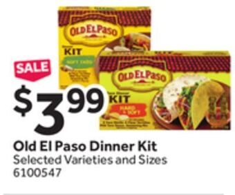 Stop&Shop Old el paso dinner kit offer