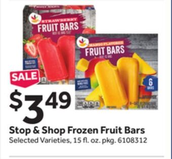 Stop&Shop Stop & shop frozen fruit bars offer