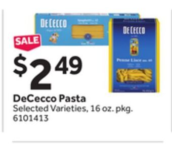 Stop&Shop Dececco pasta offer