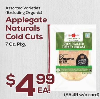 DeCicco & Sons Applegate naturals cold cuts offer