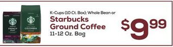 DeCicco & Sons Starbucks ground coffee offer