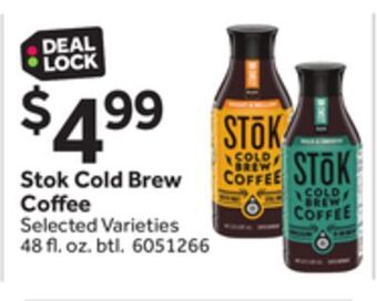Stop&Shop Stok cold brew coffee offer