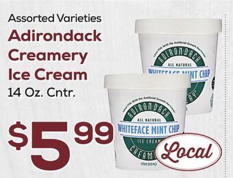 DeCicco & Sons Adirondack creamery ice cream offer