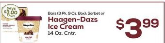 DeCicco & Sons Haagen-dazs ice cream. 14 oz. cntr. offer