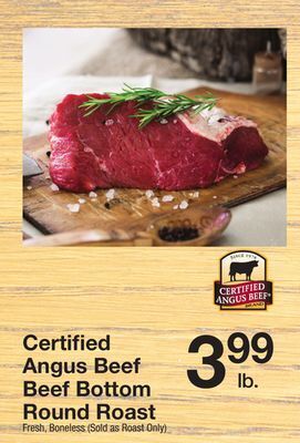 The Fresh Grocer Bottom round roast offer