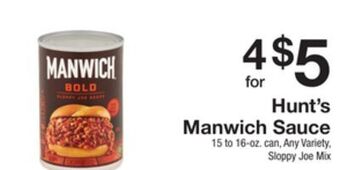 The Fresh Grocer Manwich sauce offer