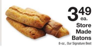 The Fresh Grocer Store made batons offer