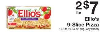 The Fresh Grocer 9-slice pizza offer