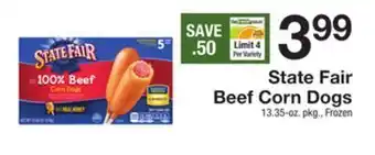 The Fresh Grocer Beef corn dogs offer