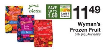 The Fresh Grocer Frozen fruit offer