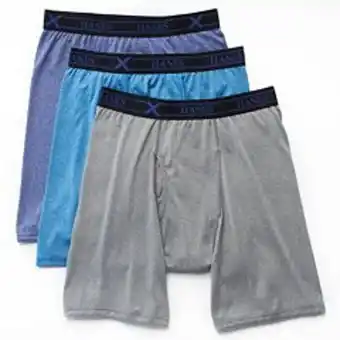 Kohl's Big & tall hanes ultimate® 3-pack x-temp longer leg boxer briefs offer