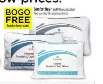 Dollar General Comfort Bay Bed Pillow offer