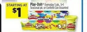 Dollar General Play-doh Everyday Or Confetti Can offer