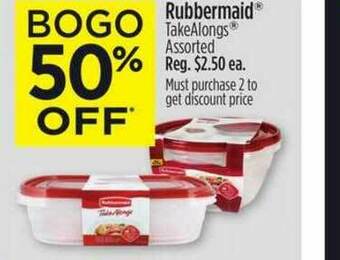 Dollar General Rubbermaid Takealongs offer