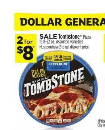 Dollar General Tombstone Pizza offer