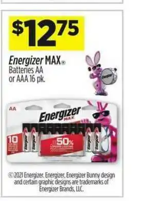 Dollar General Energizer Max Batteries Aa Or Aaa 16 Pk. offer