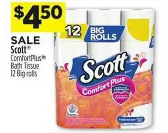 Dollar General Scott Comfortplus Bath Tissue 12 Big Rolls offer