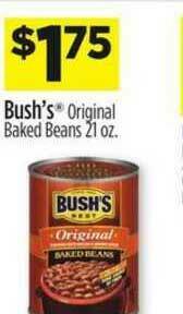 Dollar General Bush's Original Baked Beans offer