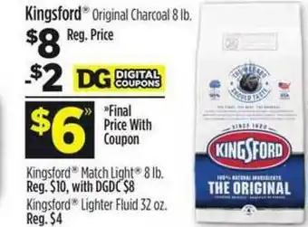 Dollar General Kingsford Original Charcoal 8 Lb., Kingsford Match Light, Kingsford Lighter Fluid offer