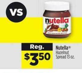 Dollar General Nutella Hazelnut Spread offer