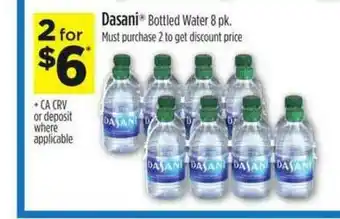 Dollar General Dasani Bottled Water 8 Pk. offer