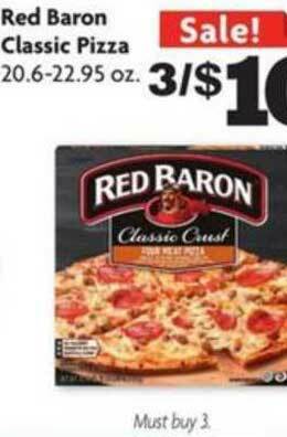 Family Dollar Red Baron Classic Pizza offer