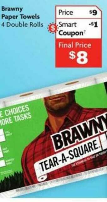 Family Dollar Brawny Paper Towels offer