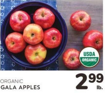 Albertsons ORGANIC GALA APPLES offer