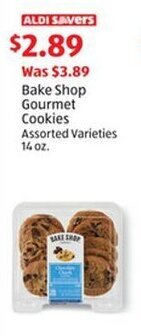 Aldi Bake Shop Gourmet Cookies Assorted Varieties 14 OZ. offer