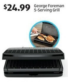 Aldi George Foreman 5-Serving Grill offer