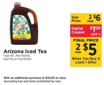 ShopRite Iced tea offer