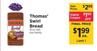 ShopRite Swirl bread offer