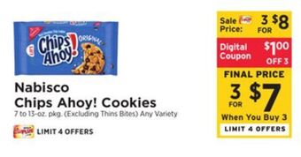 ShopRite Chips ahoy! cookies offer