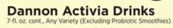 ShopRite Activia drinks offer