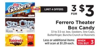 ShopRite Theater box candy offer