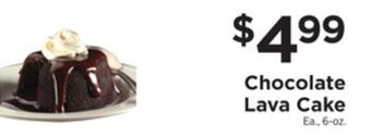 ShopRite Chocolate lava cake offer
