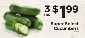 ShopRite Super select cucumbers offer
